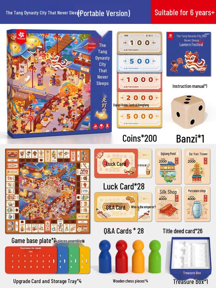 Evernight City Kids  Financial Literacy Board Game: Multi-player, Portable, Educational Toy