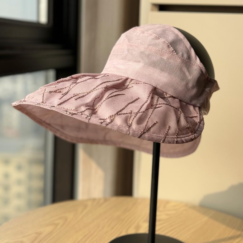Spring and summer sun protection hat for women, UV protection sun hat with large brim, suitable for cycling, women's face-covering large brim