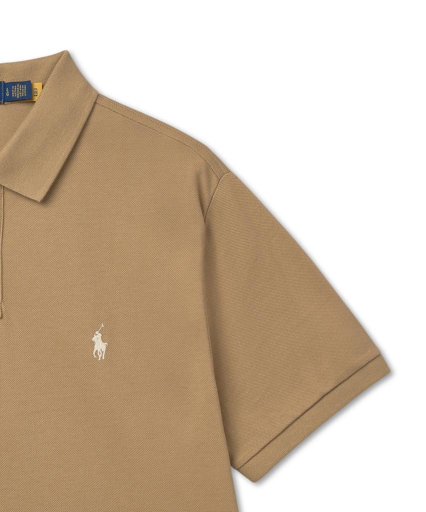POLO RALPH LAUREN Custom Slim Fit Mesh Polo Shirt - Medium Beige