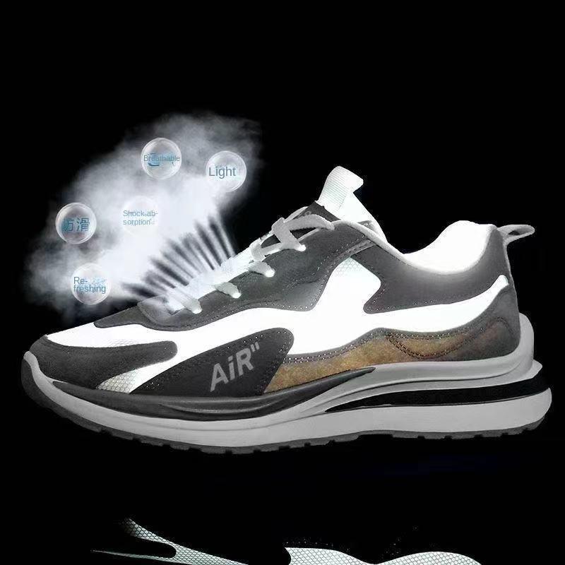 Autumn New Trendy Versatile Korean Style Casual Non-slip Wear-resistant Running Shoes and Travel Shoes