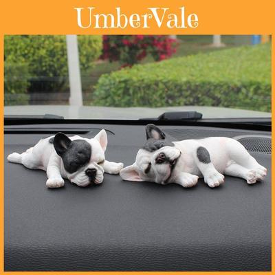 French Bulldog Car Decor Resin Animal Model Gift For Birthday And Wedding Celebrations