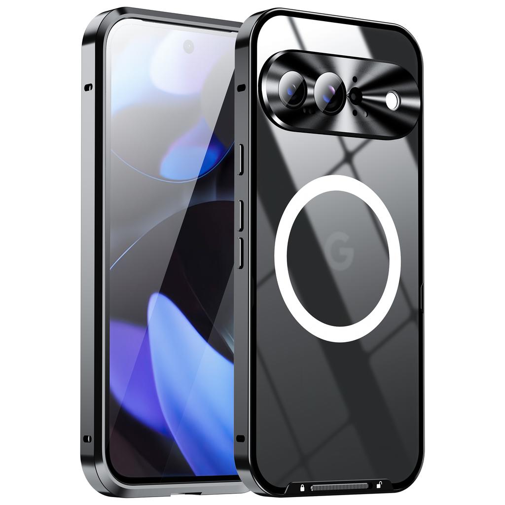 For Google Pixel 9 Case Compatible with MagSafe Metal Frame Matte Phone Cover