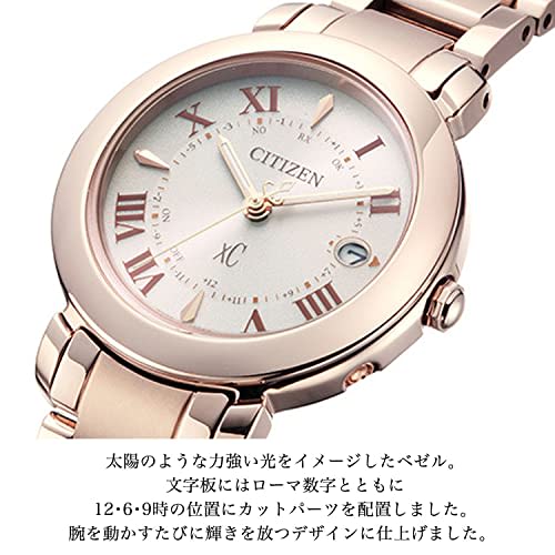 CITIZEN xC Eco-Drive Radio-Controlled Watch (Pink Gold / Water Resistant / Women's) ES9444-50A hikari collection Citizen Radio-Controlled Solar Watch