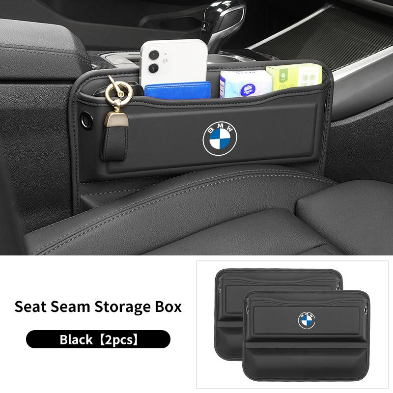 Leather Car Seat Gap Organizer Bag Crevice Storage Box For BMW E46 E90 E60 F10 E39 F30 E36 E87 E90 E30 E53 F31 E92