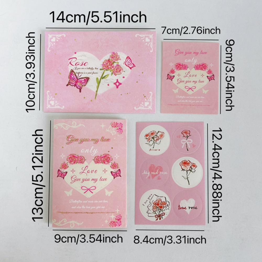 

Creative 3D Greeting Card Pop Up Love Rose Butterfly Thank You Cards Women s Day Cards Valentine s Day