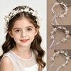New 1/2pcs Head Wreath Flowercrown for Girls Flowergirl Headpiece Crown for Hair Wreaths Flowers Child HH01
