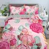 3D Rose Flower Duvet Cover Double 210x210 Bedding Set 2/3pcs Quilt Cover With Zipper Closure King Size Polyester Comforter Cover