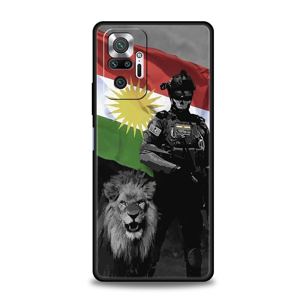 K-Kurdistan Flag Phone Case For Xiaomi Redmi Note 14 13 12 5G 11 10 Pro Plus 4G 9S 9 14C 13C 12C 10C 9C 9A Soft TPU Cover