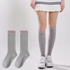 Women's Preppy Line Knee-Length Socks 4 Pairs
