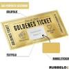 RUBBELOX Golden Ticket Gift Card Scratch Card Scratchcard Label Yourself