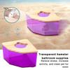 Hamster Bathroom Transparent Hamster Sandbox Detachable Small Animal Sand Bath Container Small Pet
