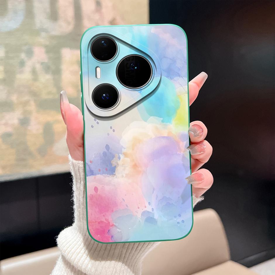Case For Huawei Pura 80 Pro Plus Ultra Cartoon Heart Soft Silicone Shockproof Bumper Cover For HuaweiPura80ProPlus 80Ultra Funda