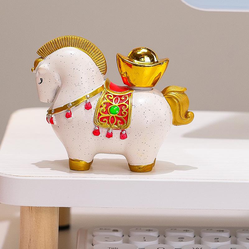 Year of the Horse Zodiac Gift Set: Contemporary Horse Ornament Souvenir
