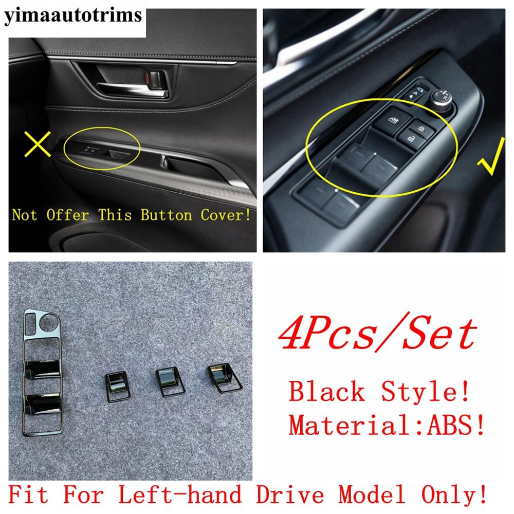 Car Door Armrest Window Lift Button Panel Decoration Cover Trim ABS Accessories Interior For Toyota Venza / Harrier  - 2024