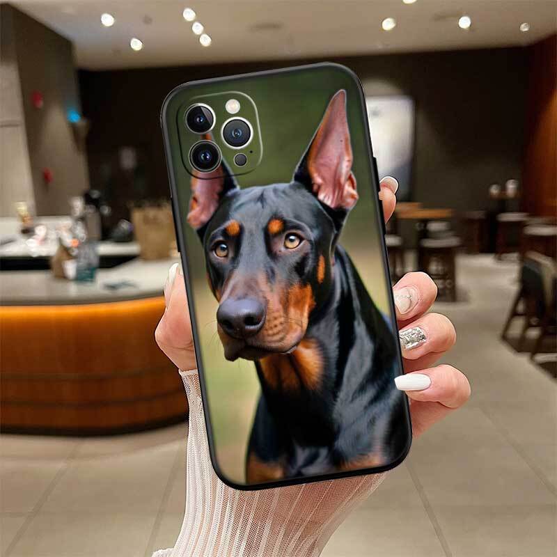 Rottweiler Doberman Guard Dog Phone Case for Redmi Note 12 12S 12C 13 13C 13R 14 14S 14R 14C 11A 13X A3 A3X A4 A5 Pro Max Plus