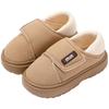 Velcro cotton shoes winter wear fashion home warm indoor non-slip thick-soled cotton slippers winter