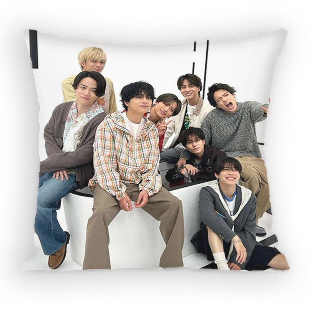 Japanese Idol TTimelesz Pillow Case Antidustmite Pillowcase Invisible zipper silky Sofa cushion cover for bedroom