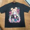 Harajuku Street Trendy Brand Sweet And Cool Cartoon Print Washed And Old High-Quality Short-Sleeved T-Shirt For Men And Women Ins Guochao