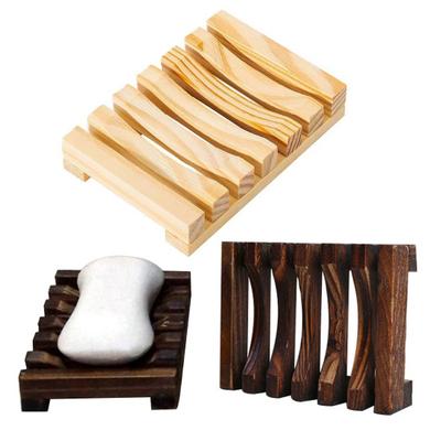 Wooden Soap Rack Eco-friendly Reusable Self-Draining Design Ventilation Bathroom Soap Saver Holder Soap