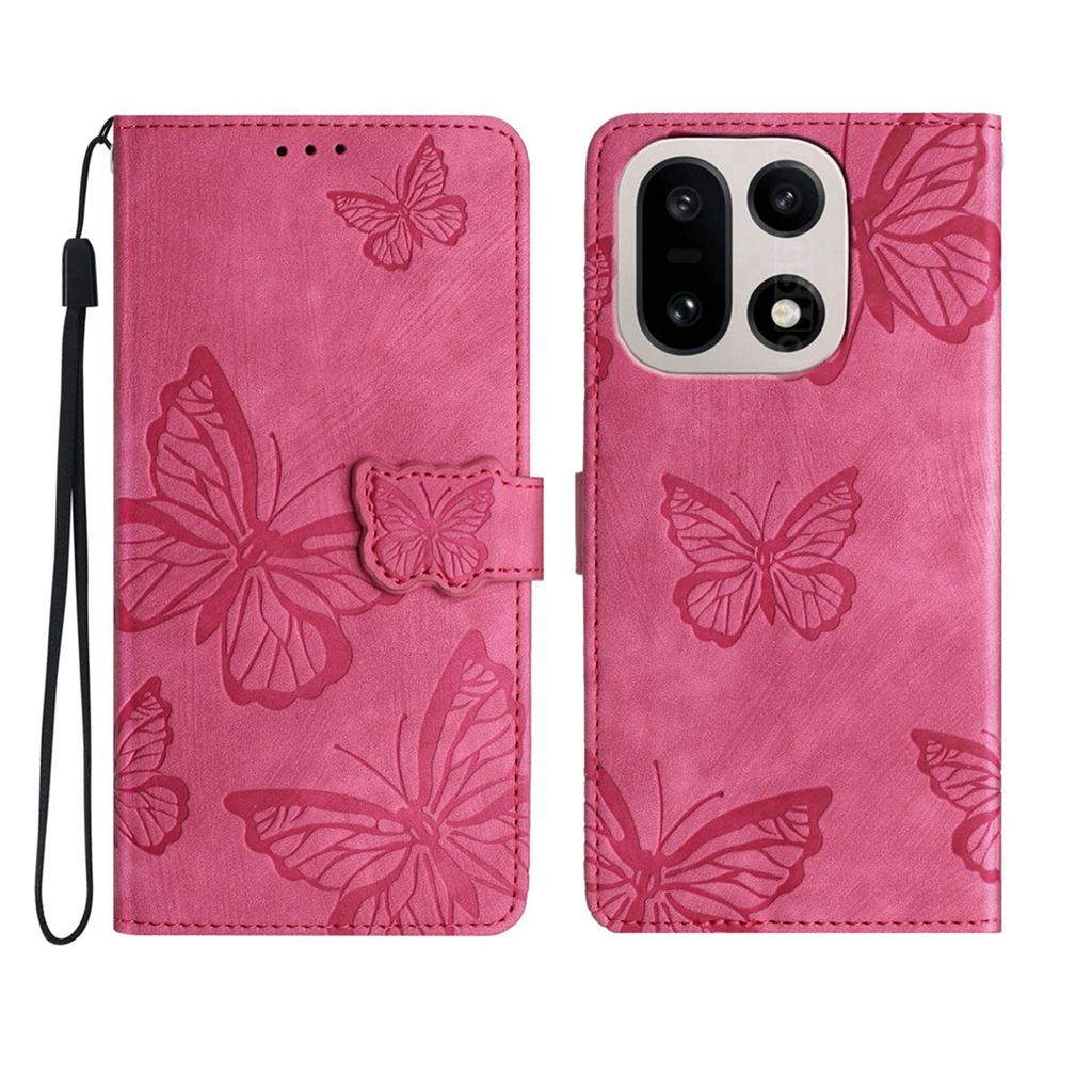 For OnePlus 15 5G Case Butterfly Design Flip Wallet Leather Phone Cover Skin-Touch