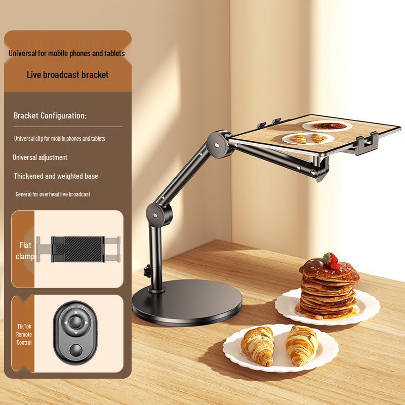 Verstellbarer Multifunktions-Auslegerarm-Ständer für Handys & Tablets - Ideal für Desktop-Videoaufnahmen und Live-Übertragungen