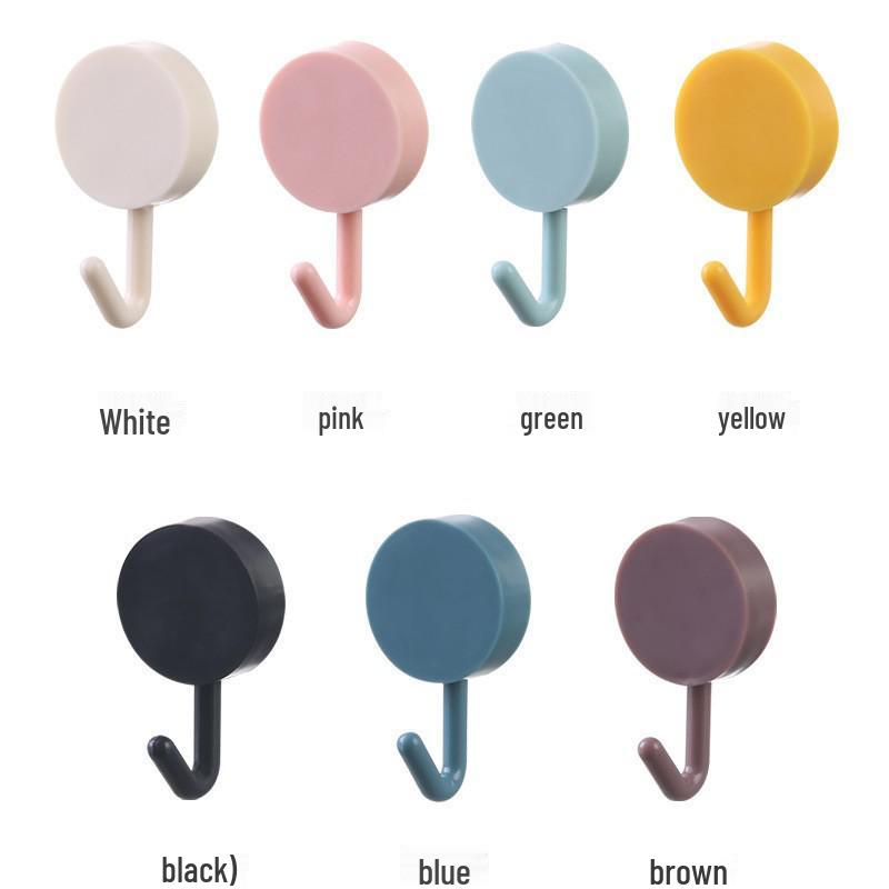 Strong Adhesive Hooks - No-Drill, Stainless Steel, No-Trace, Transparent Hooks for Kitchen/Bathroom Doors