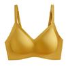 Seamless Latex Underwear Women's Summer Thin Section Without Steel Ring Small Breasts Gathered Breasts Anti-sagging Sports Bra