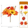 Fall Themed Artificial Flower No Maintenance Mixed Pumpkin Bouquet Halloween Decorative Flower Mixed For Commercial Window Home
