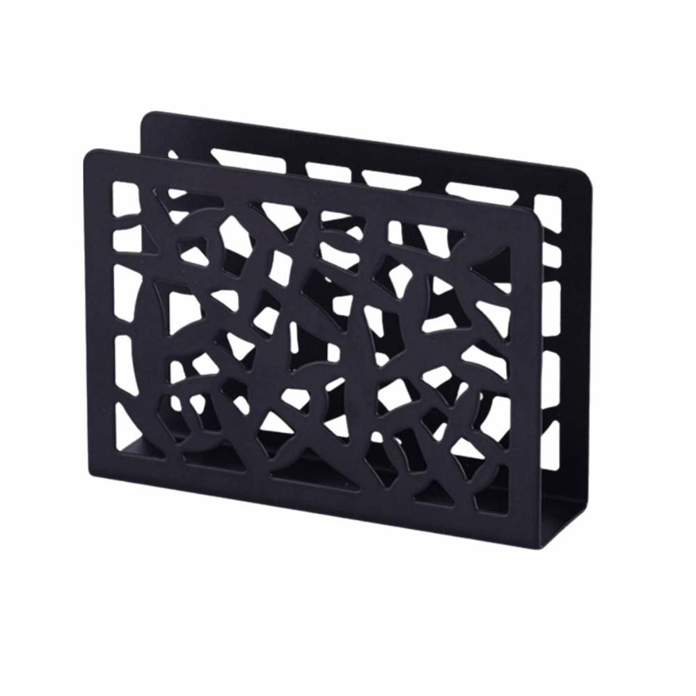 Heavy Duty Napkin Storage Shelf Stainless Steel Tissue Dispenser Napkin Container Household