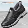 New Outdoor Winter Men's Snow Boots Warm Plush Walking Boots Men's Loafers Office Shoes Hiking Non-slip Rubber Men's Work Boots