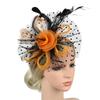 Popular Feather Headdress Bridal Hair Accessories Mesh Top Hat Jockey Club Hair Accessories Hairpin Headband