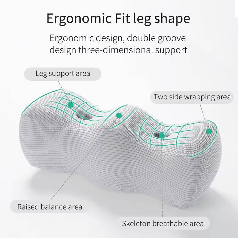Wave Shape Knee Leg Support Elevation Memory Foam Foot Rest Pillow Leg Foot Raiser Pillow Support Cushion Massage Support Body