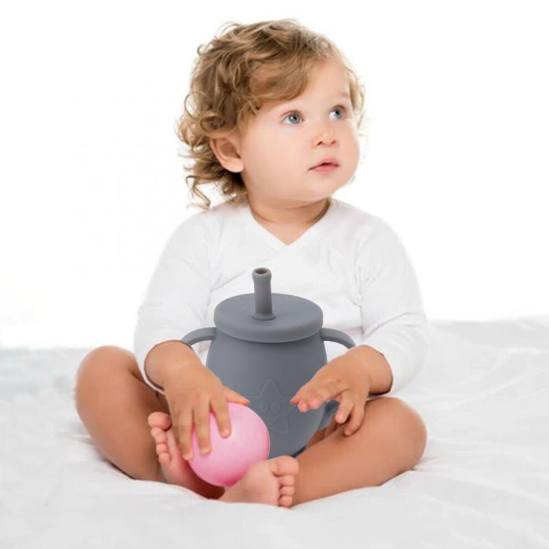 230ml Becher für Kleinkinder Silikon Trainings-Trinkbecher
