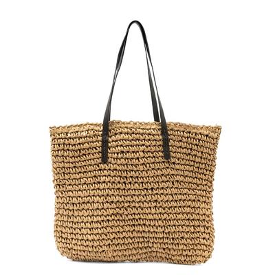 VITAFELICE Women's Paper Basket Tote Bag (NSB-30339Z) (Brown)