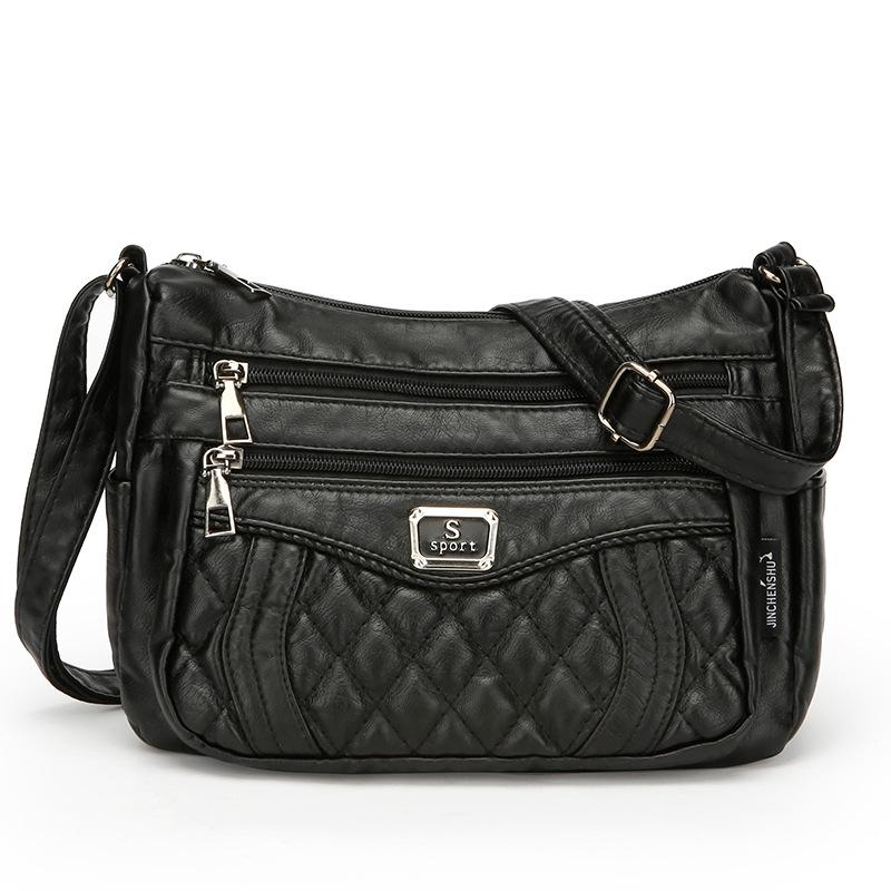 

Новая Мода Ромб Премиум Новый Элемент Наплечная Сумка-Кроссбоди Рюкзак Универсальная Китайская и Женская Сумка чёрный