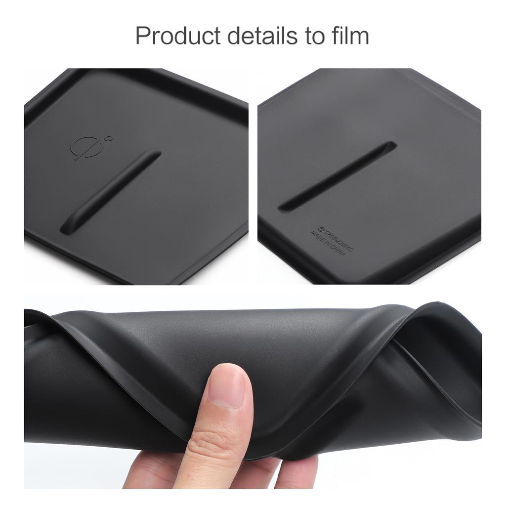 Protiskluzová podložka pro Xpeng G9 Podložka na telefon do auta Silikonové auto interiérové doplňky Držák na pohár Krabička Černá