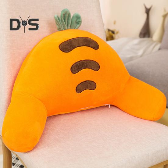 Throw Pillow Cartoon Animal Shape Elastic Fully Filling Plush Stuff Toy Sofa Bed Couch Decoration Office Nap Pillow Chair Waist Protector Car Seat