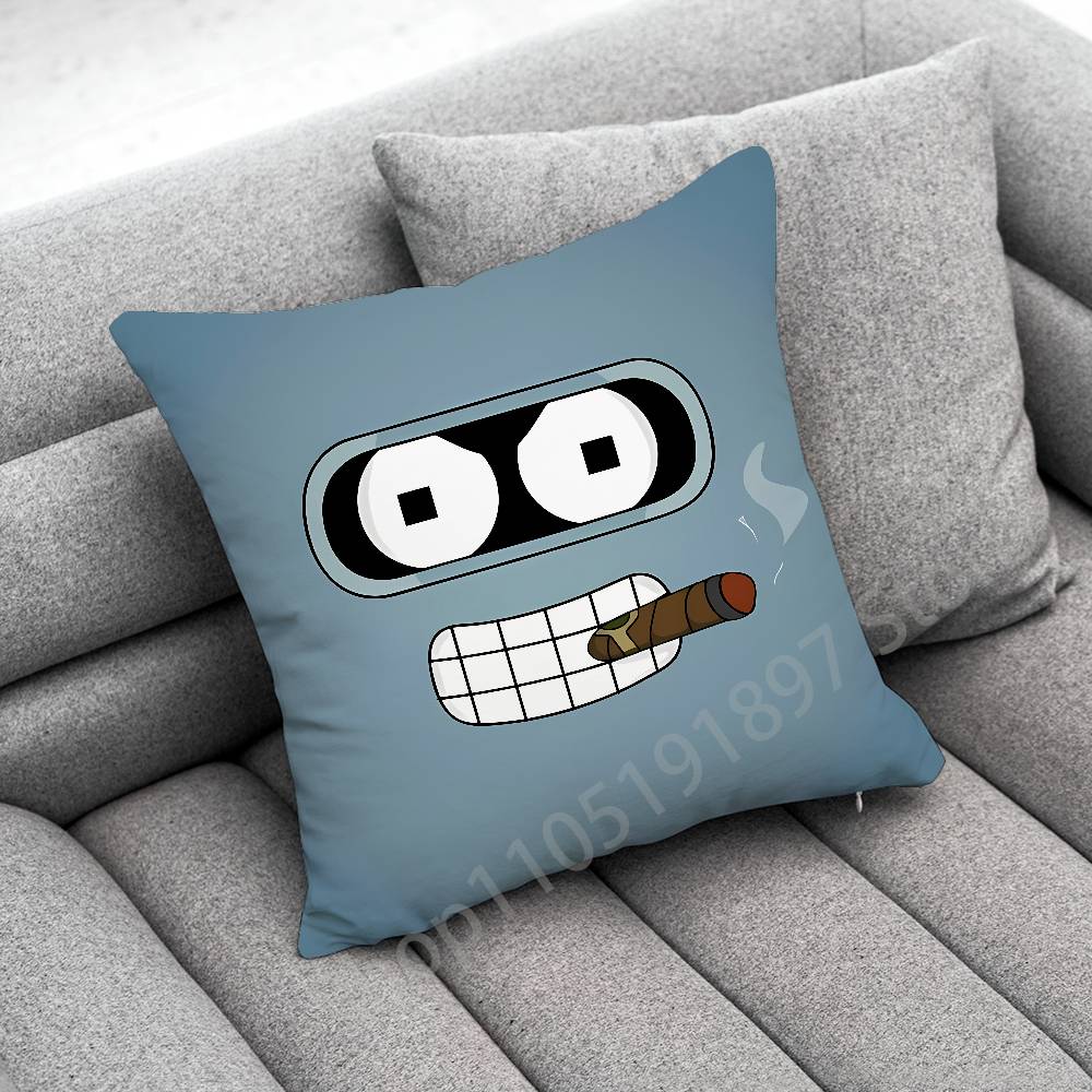 F-Futurama B-Bender Throw Pillow Case For 45*45cm 40cm 55cm 50cm 30cm Square Car Pillowcase Shell