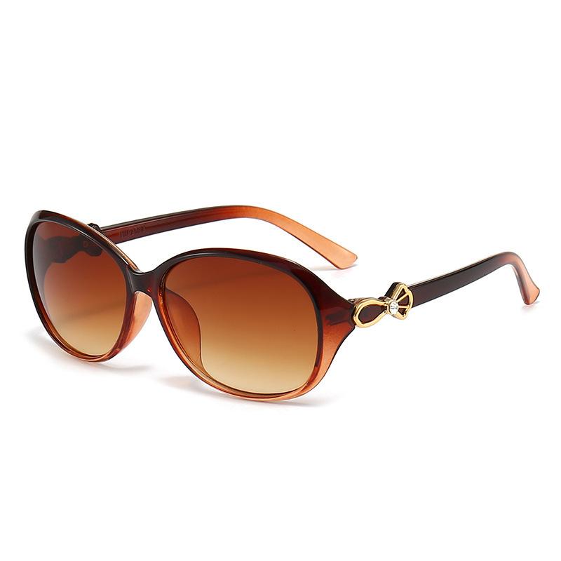 High-End Sunglasses For Women, Fashionable Sunshade, Hanchao Ins Uv Protection With Diamonds, Small Retro.