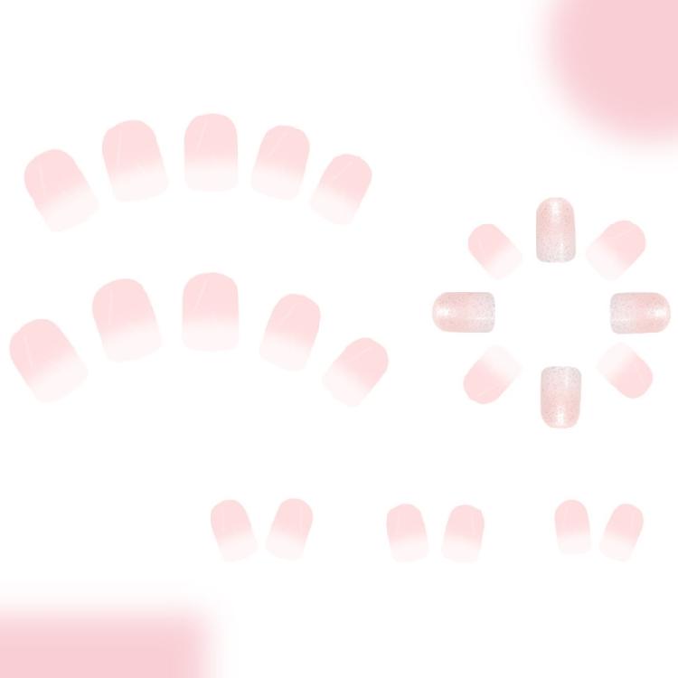 24 Piezas Uñas Postizas Cuadradas Uñas con Pegamento Francesas Uñas Falsas Uñas Artificiales Regalos para Mujeres Niñas