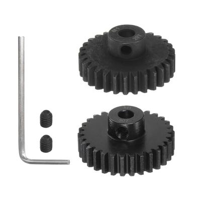 Uxcell Mod1 M1 Pinion Motor Gear Set, 29T/30T, for 5mm RC Motor Shaft, M1 Pitch Gear for RC Cars, Includes Hex Wrench, 2 Pieces
