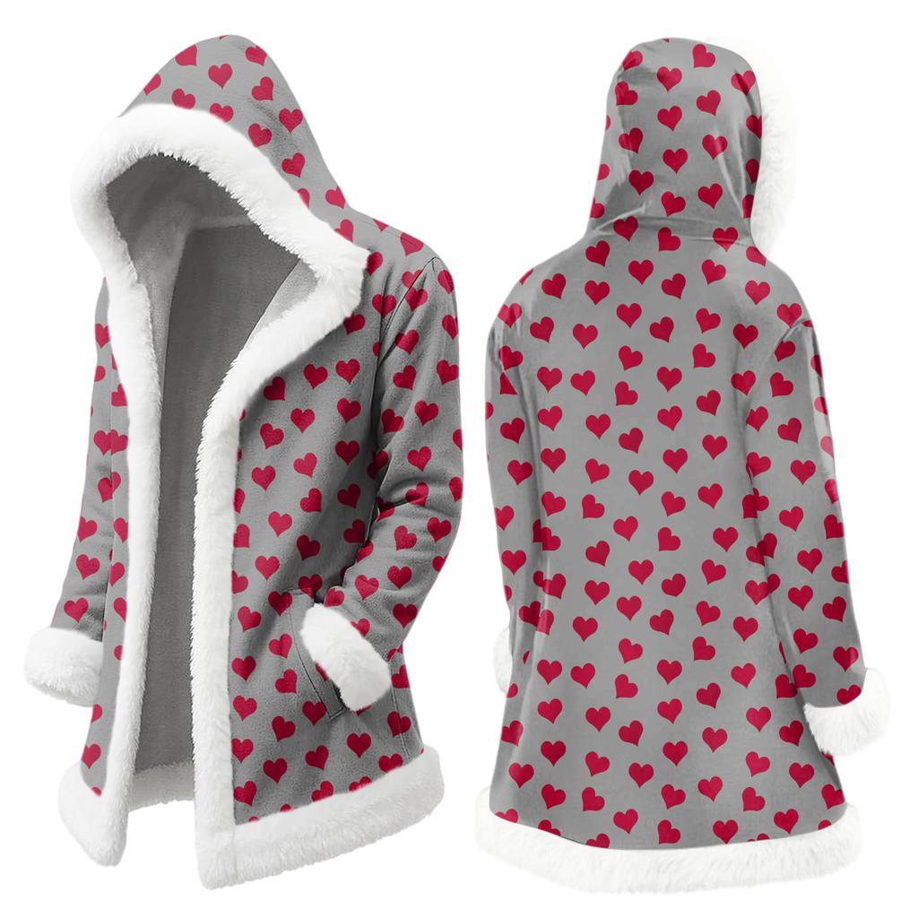 Unisex Kapuzenstrickjacke mit Taschen, Warme Oberbekleidung