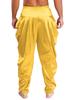 S-3XL Men's Ethnic Dhoti Pants - Satin Draped Elastic Waist Trousers for Cultural Events & Vacations