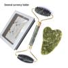 Jade Gua Sha Facial & Body Roller Massager for Full Meridian Scraping Massage.