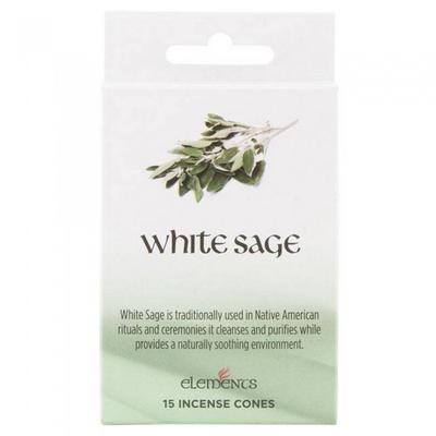 White Sage Incense Cones (Box Of 12 Packs)