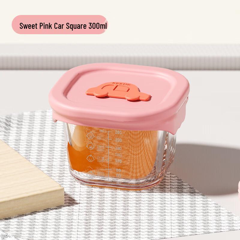 Kids Heat-Resistant Glass Food Container 300ml