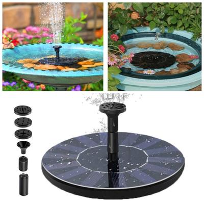 Energy-saving Solar Fountain Pump Waterproof Bird Bath Fountain  Outdoor