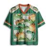 New Summer Cute Frog Bird Print 3D Tee, Couple V-neck T-shirt, Street Fashion, Casual Sports Jersey