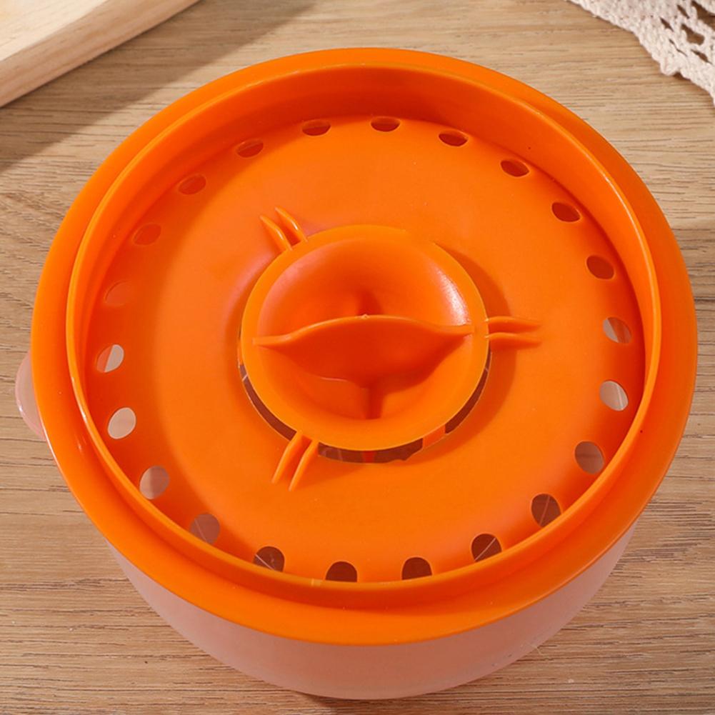 Egg Yolk Separator Cooking Gadgets Suction Eggs Separator Clear Large Capacity Drainage Port Portable Flip Storage Baking Tools