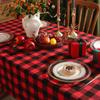 Party Wedding Checked Square Dining Tablecloths Tablecloth Table Cover Christmas Decorations